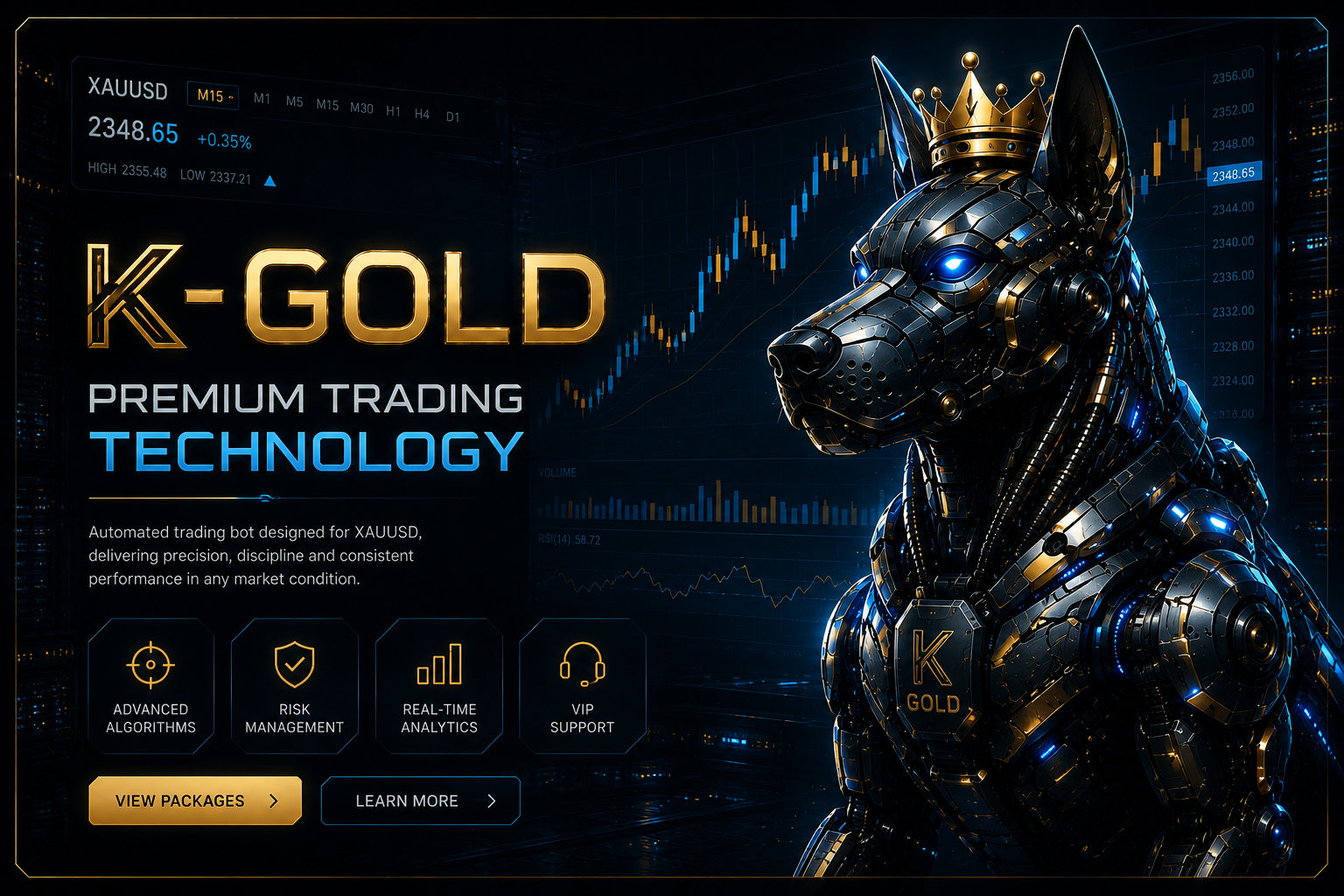 K-Gold community hero visual